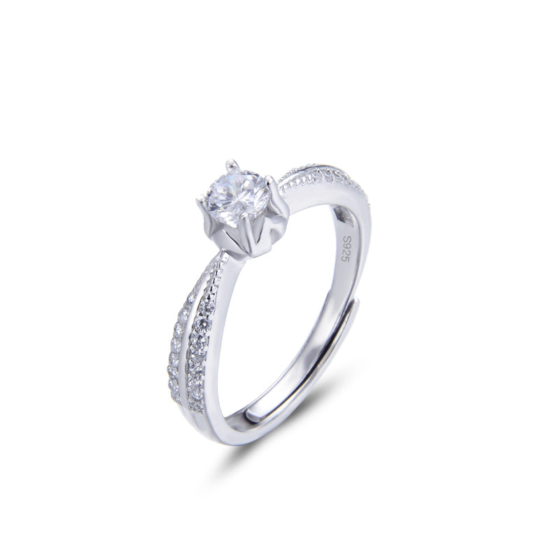 How much is a silver diamond ring worth