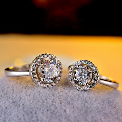 Delicate engagement ring settings