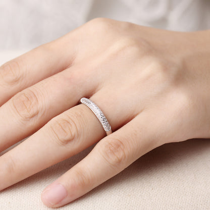 Plain silver wedding rings