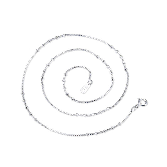 Thin silver chain for jewelry making