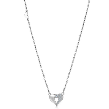 Glitter heart necklace
